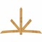 Ekena Millwork Alberta Rough Sawn Timber Gable Bracket, Western Red Cedar, 108"W x 68"H x 6"D x 6"F, 15/12 Pitch GBW108X68X0606ALB00RWR - alternate 1